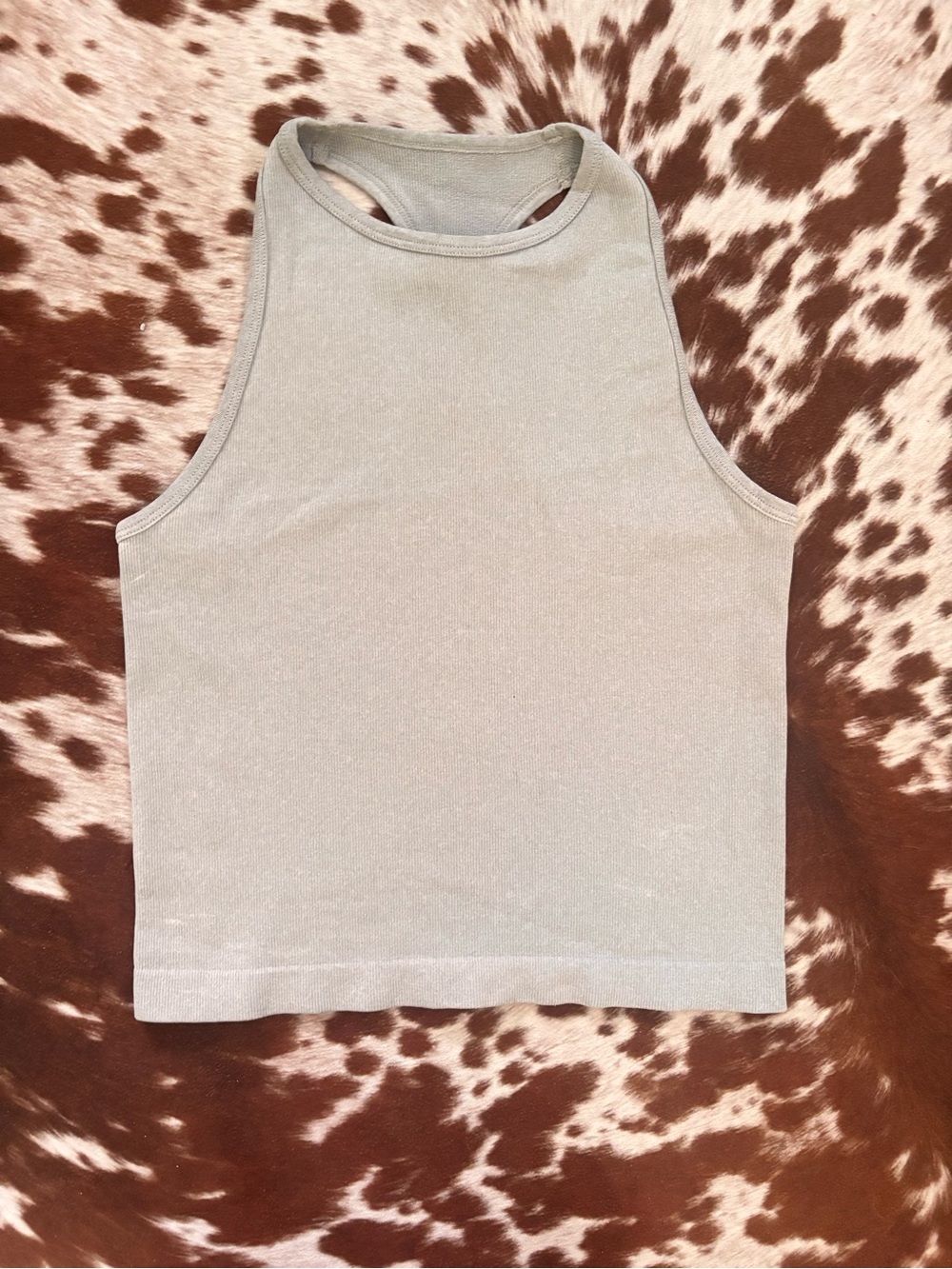 Free People Intimately Ribbed Scoop Tank light gray